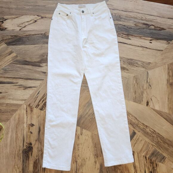 Vintage Cherokee White High Rise Straight Leg Jeans Sz 6 - Picture 5 of 8